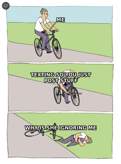 Guy putting stick in own bike wheel by asking a dumb question about her career