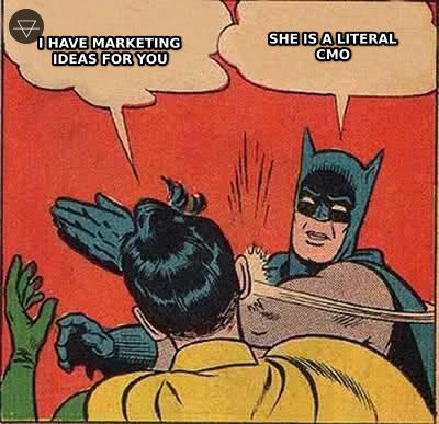 Batman correcting the audacity of offering marketing advice to a marketing professional