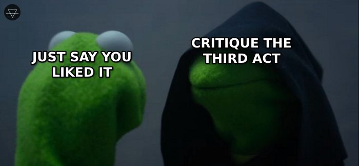 Evil Kermit meme about overthinking movie opinions on a date